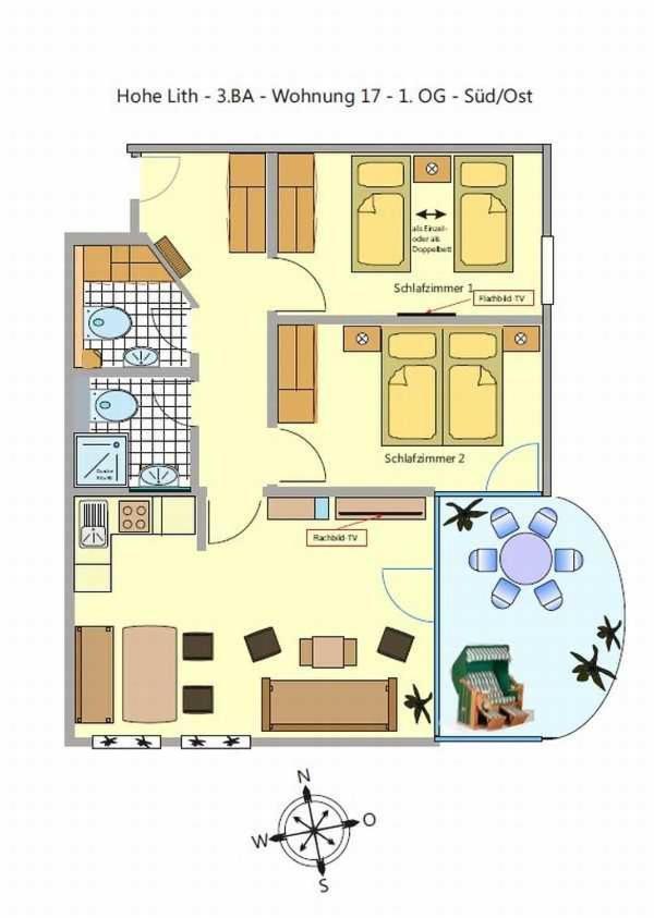 Апартаменти Hp Touristik - Residenz Hohe Lith Neu 3 1 2 Куксгафен Екстер'єр фото